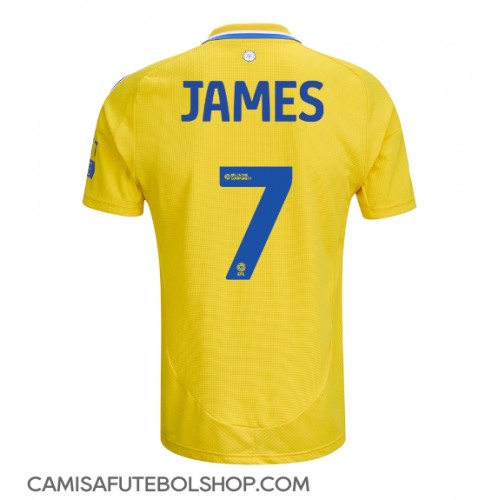 Camisa de time de futebol Leeds United Daniel James #7 Replicas 2º Equipamento 2024-25 Manga Curta